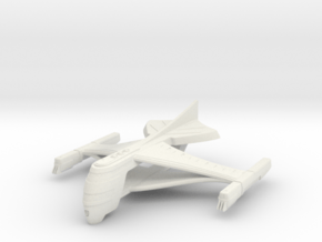 2500 Romulan Horo class Warbird in White Natural Versatile Plastic