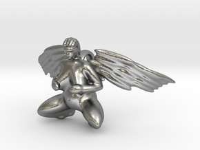 The winged neolithic goddess in Natural Silver