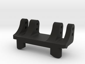 Rear Upper Link Riser-Normal w/2 Vert Double-Shear in Black Natural Versatile Plastic