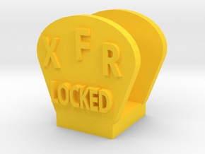 CRC1010 Diff Lock Switch Protector TRX-4 TQi Radio in Yellow Processed Versatile Plastic