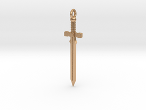 Sword pendant in Natural Bronze