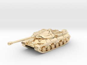 Tank - IS-3 - keychain in 14k Gold Plated Brass
