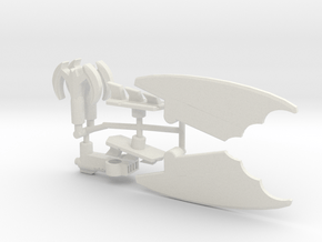 Bat-Swipe Gear for Siege Sideswipe in White Natural Versatile Plastic: Large