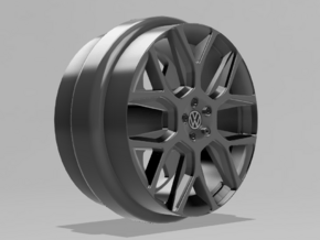 1/64 Scale VW GTI Laguna Wheels 9MM OD - 4 sets in Tan Fine Detail Plastic