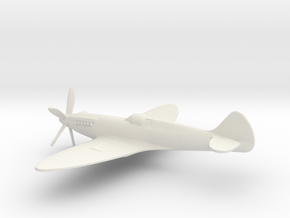 Supermarine Spitfire F Mk.XIV (w/o landing gears) in White Natural Versatile Plastic: 1:144