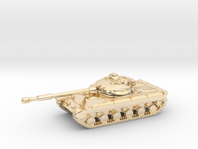 Tank - T-64 - Object 430 - scale 1:160 - Large in 14K Yellow Gold