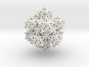 14 Stellated Dodecahedrons in White Natural Versatile Plastic