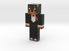 Dobermannx | Minecraft toy in Natural Full Color Sandstone