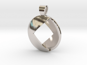 Double square [pendant] in Platinum