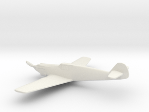 Messerschmitt Bf 109 V-1 (w/o landing gears) in White Natural Versatile Plastic: 1:144