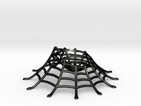 WEB STAND for the Spider (also EGG) Geek Ring Box in Matte Black Steel