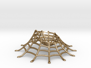 WEB STAND for the Spider (also EGG) Geek Ring Box in Polished Gold Steel