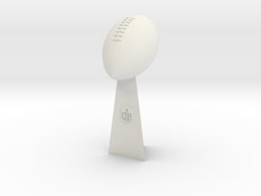 Lombardi Trophy in White Natural Versatile Plastic