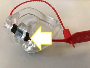 6mm adapter (2 piece) in Tan Fine Detail Plastic
