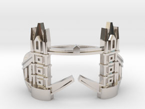 Tower Bridge Ring in Platinum: 6 / 51.5