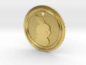 PokeCoin Pendant in Polished Brass