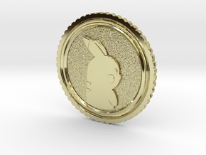 PokeCoin in 18k Gold Plated Brass