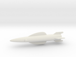 Polaris - Retro Rocket in White Premium Versatile Plastic