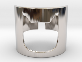 BAT GIRL Ring 178mm in Rhodium Plated Brass
