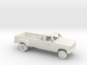 1/64 1980-86 Ford F-Series Ext Cab Long Dually Kit in White Natural Versatile Plastic