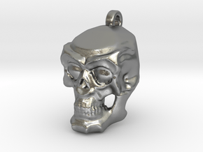 Rokus Skull Keychain/Pendant in Natural Silver