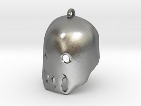 Hinder's Helmet Keychain  in Natural Silver