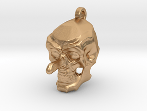 Aquiline Skull Keychain/Pendant in Natural Bronze