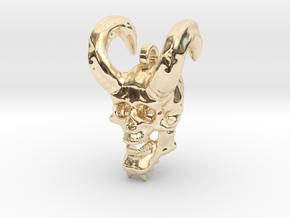 Rhondorn Skull Keychain/Pendant in 14k Gold Plated Brass