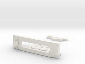 GLR 450mah Lipo holder 102mm chassi  in White Natural Versatile Plastic