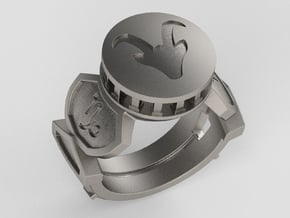 Capricorn Ring in Polished Nickel Steel: 10 / 61.5