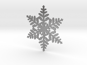 snowflake in Natural Silver