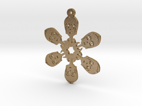 Nerdy Snowflakes - C-3PO - 3in in Polished Gold Steel
