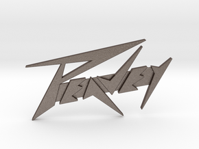 Peavey Logo - 3.35" in Polished Bronzed-Silver Steel