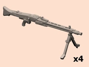 1/24 MG-42 machine guns (no ammo) in Tan Fine Detail Plastic