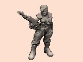 32mm SciFi Empire Guards sergeant  in Tan Fine Detail Plastic