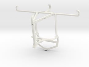 Controller mount for PS4 & ZTE Blade 10 Prime - To in White Natural Versatile Plastic