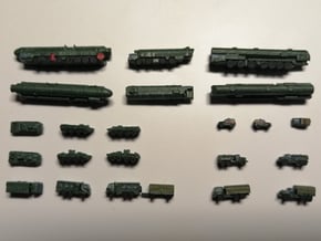 Topol Missile Extra Vehicles in Tan Fine Detail Plastic