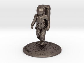 Astronaut in Polished Bronzed Silver Steel