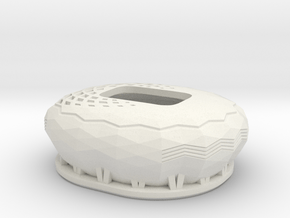 Education City Stadium - FIFA 2022 Qatar- 5CM in White Natural Versatile Plastic