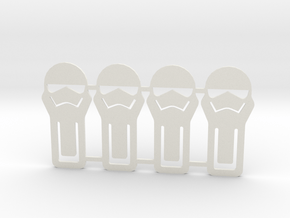 Paper clips stormtrooper in White Natural Versatile Plastic