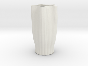Vase 18 Redux in White Natural Versatile Plastic
