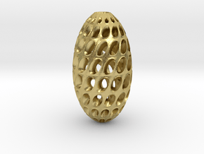 Hollow Egg  in Natural Brass