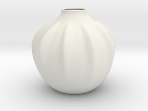 Vase 2220 in White Natural Versatile Plastic