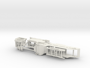 1/64th Rotochopper material grinder trailer in White Natural Versatile Plastic