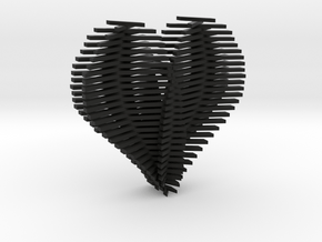 Heart Opening up in Black Natural Versatile Plastic