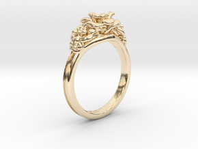 Rose Ring in 14K Yellow Gold