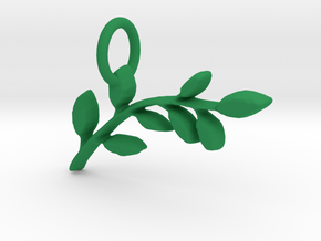 Laurel Branch Pendant in Green Processed Versatile Plastic
