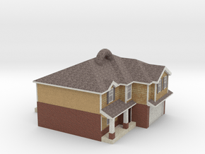House with a loop on the roof! in Natural Full Color Sandstone