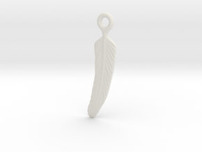 Feather in White Natural Versatile Plastic