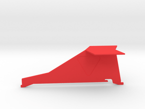 Captain Action Silver Streak Tail Fin - Plane in Red Processed Versatile Plastic